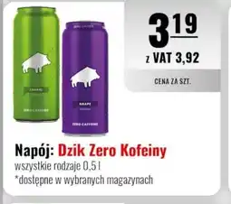 Eurocash Napój: Dzik Zero Kofeiny oferta