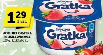 Jogurt Gratka truskawkowa Danone