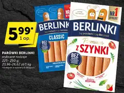 Groszek Parówki Berlinki Premium z Szynki wybrane rodzaje oferta