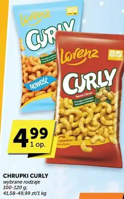 Groszek Chrupki Curly o smaku sera oferta