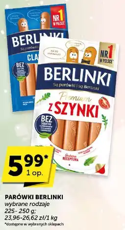 Euro Sklep Parówki Berlinki z szynki oferta