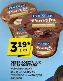 Groszek Deser Poezja Lux z bitą śmietaną Polmlek oferta