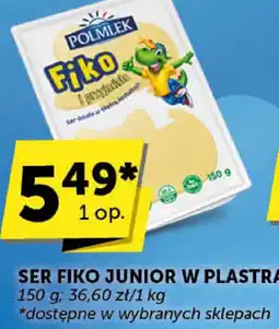 Groszek Ser Fiko Junior w plastrach Polmlek oferta