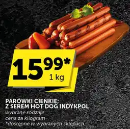 ABC Parówki cienkie z serem hot dog Indykpol oferta
