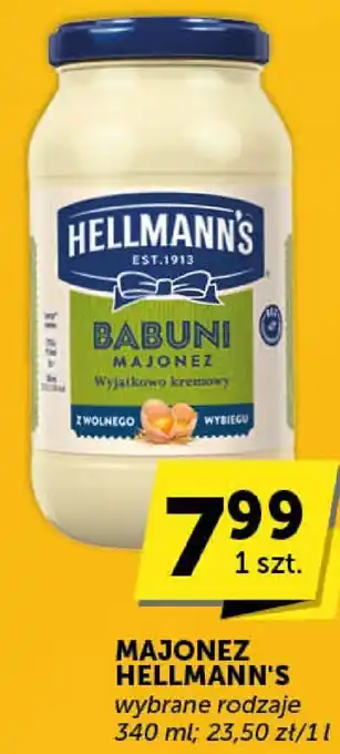 Groszek Majonez Hellmann's Babuni oferta