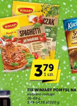 Groszek Fix Winiary pomysł na wybrane rodzaje oferta