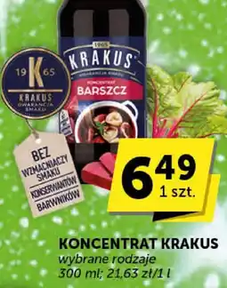 Groszek Koncentrat Krakus wybrane rodzaje oferta