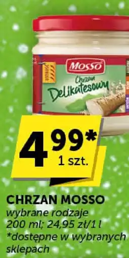 Groszek Chrzan Mosso wybrane rodzaje oferta