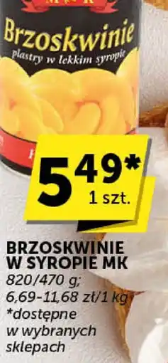 Groszek Brzoskwinie w syropie MK oferta