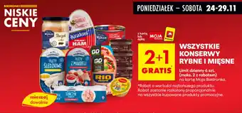 Biedronka Konserwy rybne i mięsne oferta