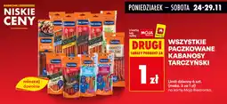 Biedronka Paczkowane kabanosy tarczyński oferta