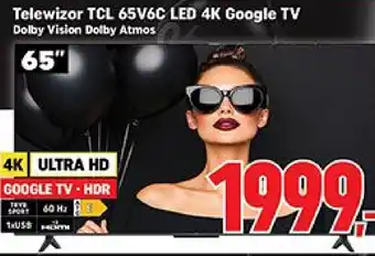 Telewizor TCL 65V6C LED 4K Google TV