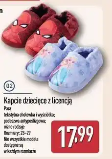 ALDI Kapcie dziecięce oferta