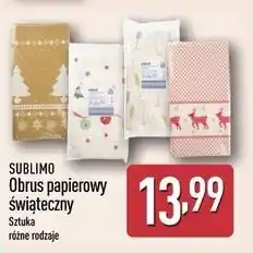 ALDI Obrus papierowy świąteczny 140 x 220 cm Sublimo oferta