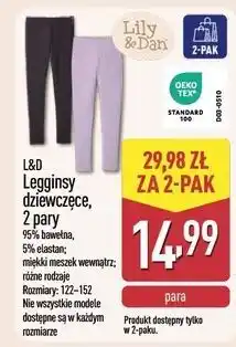 ALDI Legginsy 122-158 L&D oferta