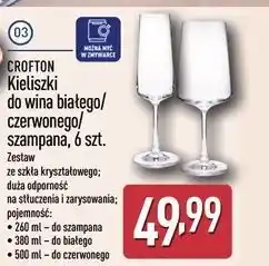 ALDI Kieliszki do szampana Crofton oferta