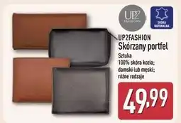 ALDI Portfel skórzany męski Up2Fashion oferta