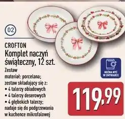 ALDI Komplet obiadowy Crofton oferta