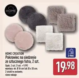 ALDI Pokrowce na siedzenie ze sztucznego futra 35 x cm Home Creation oferta