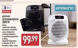 ALDI Termowentylator 2000 w Ambiano oferta