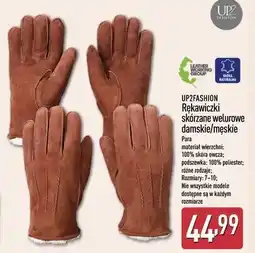 ALDI Rękawiczki skórzane męskie Up2Fashion oferta