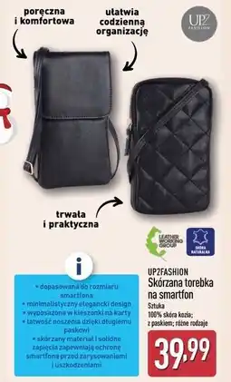 ALDI Skórzana torebka na smartfon Up2Fashion oferta