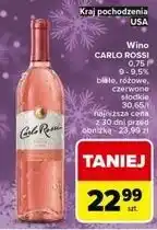 Carrefour Express Wino Carlo Rossi Sweet Red oferta