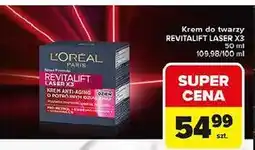 Carrefour Krem do twarzy na dzień L'oreal Revitalift Laser X3 oferta