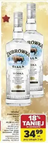 Carrefour Wódka Żubrówka Biała oferta