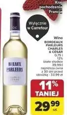 Carrefour Wino Bordeaux Parleurs Charles & Cesar oferta