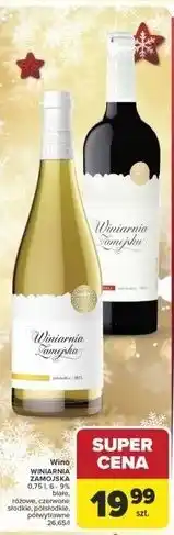 Carrefour Wino wiśnia Winiarnia Zamojska oferta