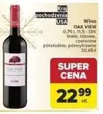 Carrefour Wino półwytrawne Oak View California oferta