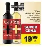 Carrefour Wino półsłodkie saperavi Tivili Tbilisuri oferta