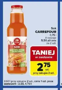 Carrefour Express Sok marchew-jabłko-truskawka Carrefour oferta