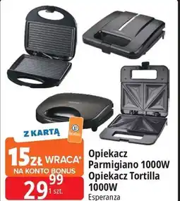 E.Leclerc Opiekacz do kanapek tortilla 1000w Esperanza oferta