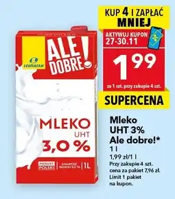 Lewiatan Mleko UHT 3% Ale dobre! oferta