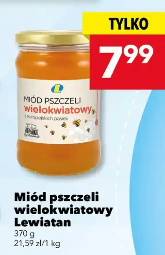 Miód pszczeli wielokwiatowy Lewiatan 370 g