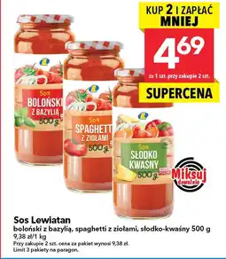 Lewiatan Sos Lewiatan słodko-kwaśny 500g oferta