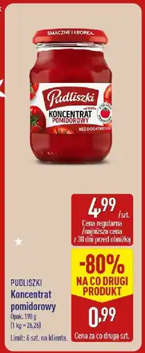 ALDI Koncentrat pomidorowy Pudliszki oferta