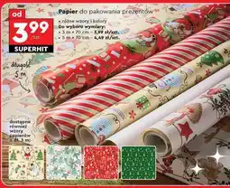 Biedronka Papier do pakowania prezentów oferta