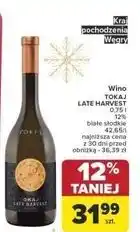 Carrefour Wino ślodkie Tokaj Late Harvest oferta