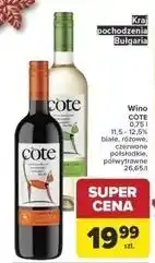 Carrefour Wino Cote Rose Semi Sweet oferta