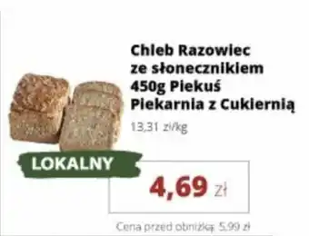 Chleb razowiec ze słonecznikiem piekuś piekarnia z cukiernią