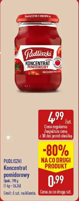 PUDLISZKI Koncentrat pomidorowy