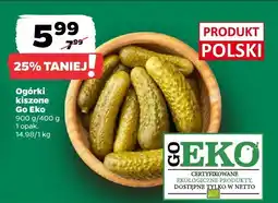 Netto Ogórki kiszone Go Eko oferta