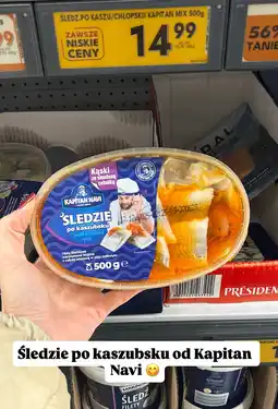 Biedronka Śledzie po kaszubsku MIX Kapitan Navi oferta
