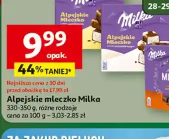Alpejskie mleczko Milka