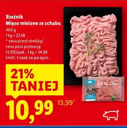 Lidl Mięso mielone ze schabu 400 g Rzeźnik oferta
