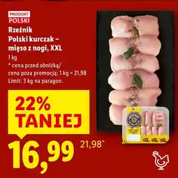 Lidl Polski kurczak mięso z nogi, XXL Rzeźnik oferta