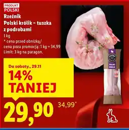 Lidl Polski królik - tuszka z podrobami 1 kg Rzeźnik oferta
